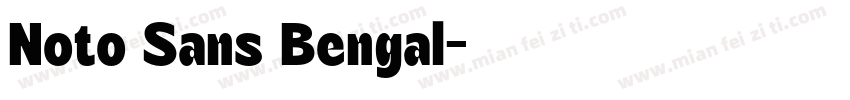 Noto Sans Bengal字体转换